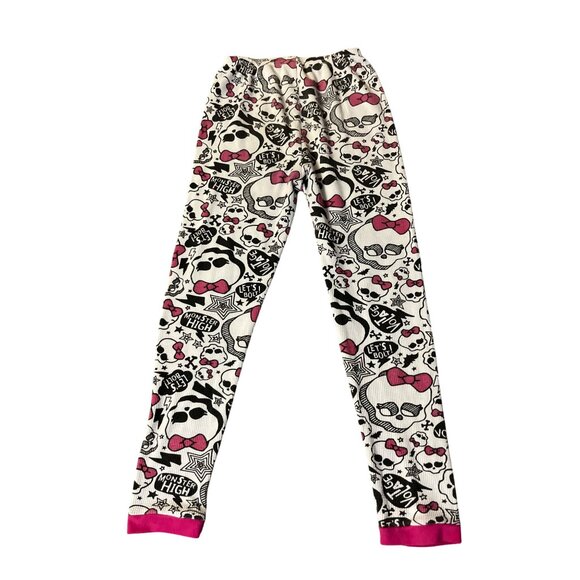 Monster High Thermal Base Layer Girls 12 Used 2 Piece Cotton Blend Fall Winter - Picture 15 of 16